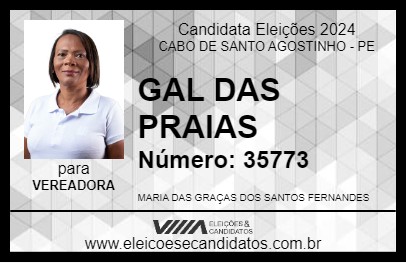 Candidato GAL DAS PRAIAS 2024 - CABO DE SANTO AGOSTINHO - Eleições