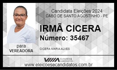 Candidato IRMÃ CICERA 2024 - CABO DE SANTO AGOSTINHO - Eleições