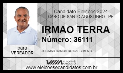 Candidato IRMAO TERRA 2024 - CABO DE SANTO AGOSTINHO - Eleições