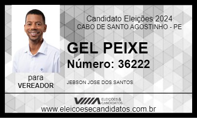 Candidato GEL PEIXE 2024 - CABO DE SANTO AGOSTINHO - Eleições