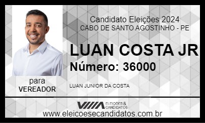 Candidato LUAN COSTA JR 2024 - CABO DE SANTO AGOSTINHO - Eleições