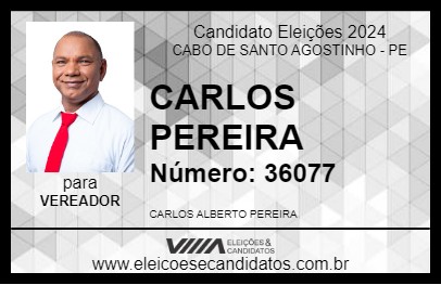 Candidato CARLOS PEREIRA 2024 - CABO DE SANTO AGOSTINHO - Eleições