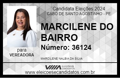 Candidato MARCILENE DO BAIRRO 2024 - CABO DE SANTO AGOSTINHO - Eleições