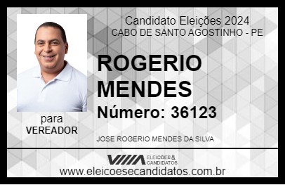 Candidato ROGERIO MENDES 2024 - CABO DE SANTO AGOSTINHO - Eleições