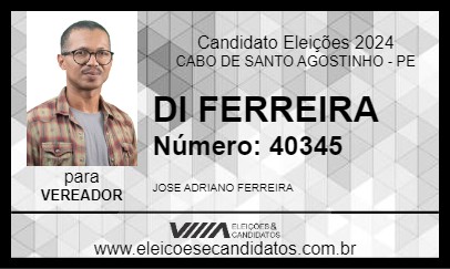 Candidato DI FERREIRA 2024 - CABO DE SANTO AGOSTINHO - Eleições