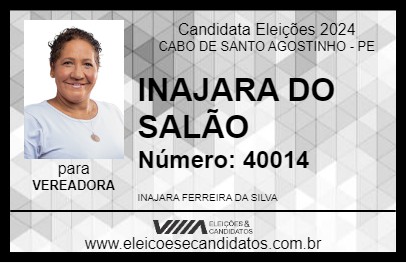 Candidato INAJARA DO SALÃO 2024 - CABO DE SANTO AGOSTINHO - Eleições