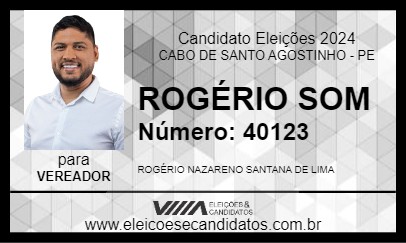 Candidato ROGÉRIO SOM 2024 - CABO DE SANTO AGOSTINHO - Eleições