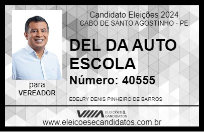 Candidato DEL DA AUTO ESCOLA 2024 - CABO DE SANTO AGOSTINHO - Eleições