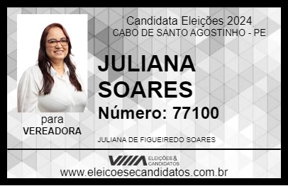 Candidato JULIANA SOARES 2024 - CABO DE SANTO AGOSTINHO - Eleições