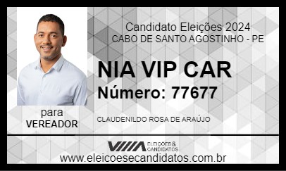 Candidato NIA VIP CAR 2024 - CABO DE SANTO AGOSTINHO - Eleições