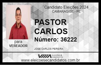 Candidato PASTOR CARLOS 2024 - CAMARAGIBE - Eleições