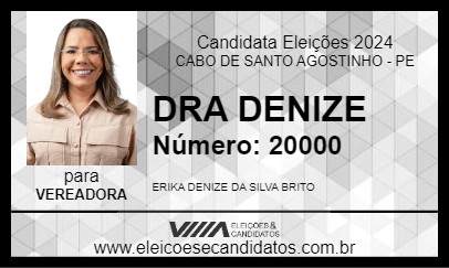 Candidato DRA DENIZE 2024 - CABO DE SANTO AGOSTINHO - Eleições