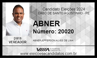 Candidato ABNER 2024 - CABO DE SANTO AGOSTINHO - Eleições