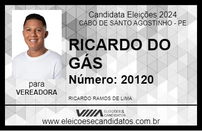 Candidato RICARDO DO GÁS 2024 - CABO DE SANTO AGOSTINHO - Eleições