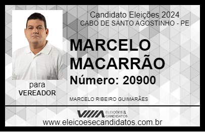 Candidato MARCELO MACARRÃO 2024 - CABO DE SANTO AGOSTINHO - Eleições