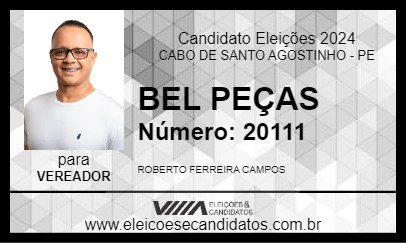 Candidato BEL PEÇAS 2024 - CABO DE SANTO AGOSTINHO - Eleições