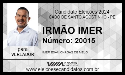 Candidato IRMÃO IMER 2024 - CABO DE SANTO AGOSTINHO - Eleições