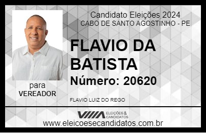 Candidato FLAVIO DA BATISTA 2024 - CABO DE SANTO AGOSTINHO - Eleições