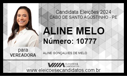 Candidato ALINE MELO 2024 - CABO DE SANTO AGOSTINHO - Eleições