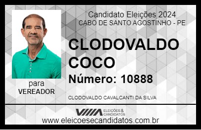 Candidato CLODOVALDO COCO 2024 - CABO DE SANTO AGOSTINHO - Eleições