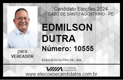 Candidato EDMILSON DUTRA 2024 - CABO DE SANTO AGOSTINHO - Eleições