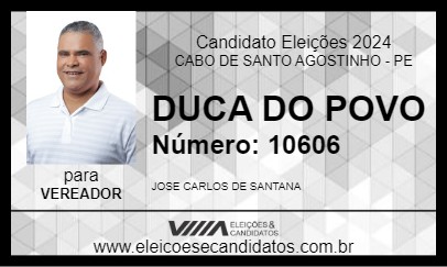 Candidato DUCA DO POVO 2024 - CABO DE SANTO AGOSTINHO - Eleições