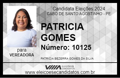 Candidato PATRICIA GOMES 2024 - CABO DE SANTO AGOSTINHO - Eleições