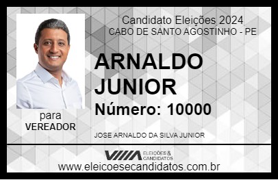 Candidato ARNALDO JUNIOR 2024 - CABO DE SANTO AGOSTINHO - Eleições