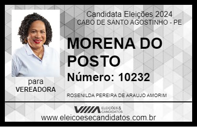 Candidato MORENA DO POSTO 2024 - CABO DE SANTO AGOSTINHO - Eleições