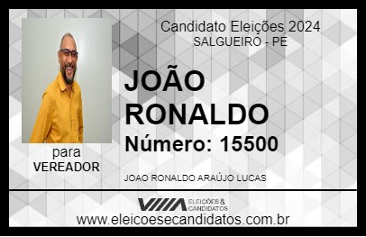 Candidato JOÃO RONALDO 2024 - SALGUEIRO - Eleições