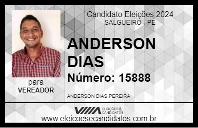 Candidato ANDERSON DIAS 2024 - SALGUEIRO - Eleições