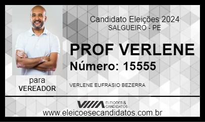 Candidato PROF VERLENE 2024 - SALGUEIRO - Eleições