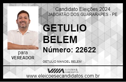 Candidato GETULIO BELEM 2024 - JABOATÃO DOS GUARARAPES - Eleições