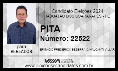 Candidato PITA 2024 - JABOATÃO DOS GUARARAPES - Eleições