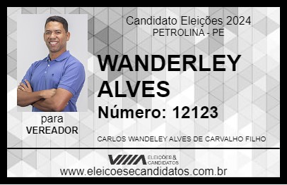 Candidato WANDERLEY ALVES 2024 - PETROLINA - Eleições