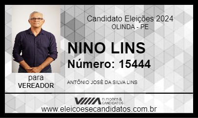 Candidato NINO LINS 2024 - OLINDA - Eleições