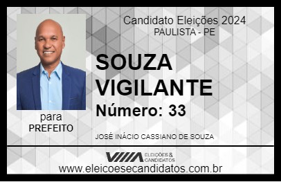 Candidato SOUZA VIGILANTE 2024 - PAULISTA - Eleições