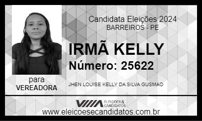 Candidato IRMÃ KELLY 2024 - BARREIROS - Eleições