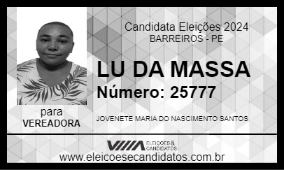 Candidato LU DA MASSA 2024 - BARREIROS - Eleições