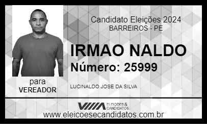 Candidato IRMAO NALDO 2024 - BARREIROS - Eleições