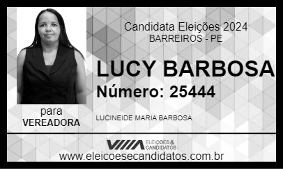 Candidato LUCY BARBOSA 2024 - BARREIROS - Eleições