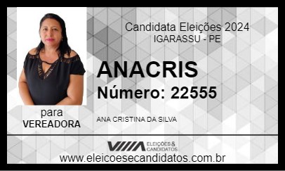 Candidato ANACRIS 2024 - IGARASSU - Eleições