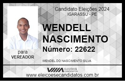 Candidato WENDELL NASCIMENTO 2024 - IGARASSU - Eleições