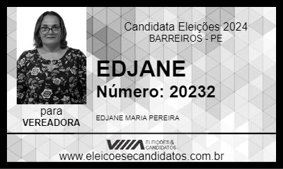 Candidato EDJANE 2024 - BARREIROS - Eleições