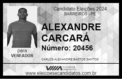 Candidato ALEXANDRE CARCARÁ 2024 - BARREIROS - Eleições