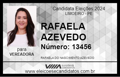 Candidato RAFAELA AZEVEDO 2024 - LIMOEIRO - Eleições