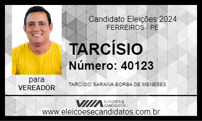 Candidato TARCÍSIO 2024 - FERREIROS - Eleições