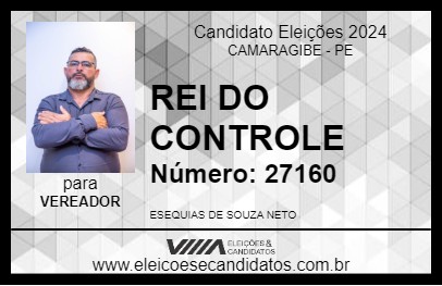 Candidato REI DO CONTROLE 2024 - CAMARAGIBE - Eleições