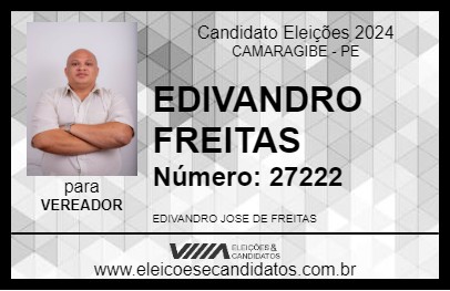 Candidato EDIVANDRO  FREITAS 2024 - CAMARAGIBE - Eleições