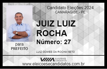 Candidato JUIZ LUIZ ROCHA 2024 - CAMARAGIBE - Eleições